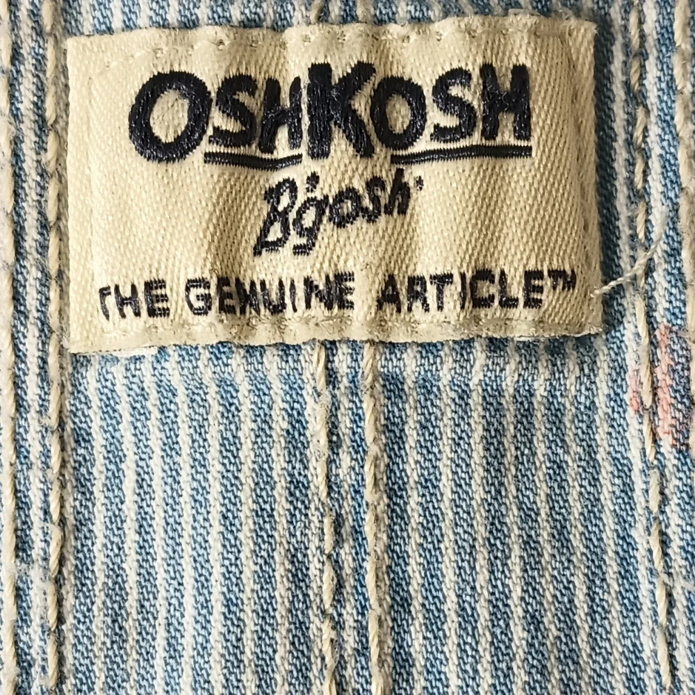 Kids OshKosh B'gosh Blue Jean Floral Overalls 9 M‎